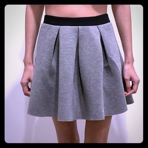 Pleated skater skirt